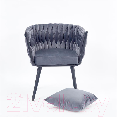 Кресло мягкое Halmar Avatar 2 (серый/черный)