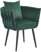 Кресло мягкое Halmar Avatar 2 (темно-зеленый/черный) - 