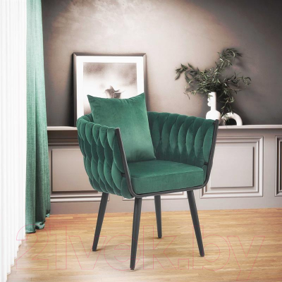 Кресло мягкое Halmar Avatar 2 (темно-зеленый/черный)