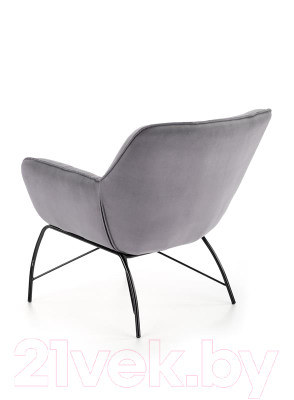 Кресло мягкое Halmar Belton (серый/черный)