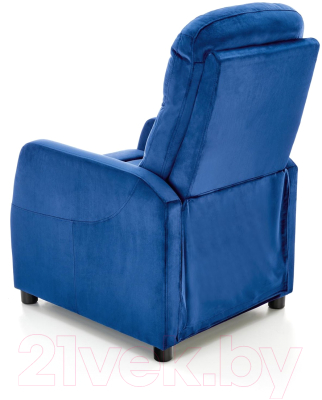 Кресло-реклайнер Halmar Felipe 2 (темно-синий/венге)