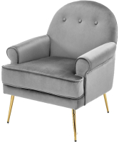 Кресло мягкое Halmar Santi (серый/золото) - 