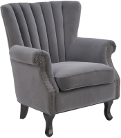 Кресло мягкое Halmar Titan (серый/черный) - 