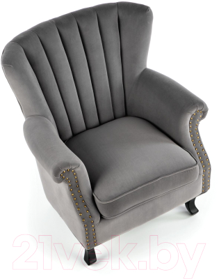 Кресло мягкое Halmar Titan (серый/черный)
