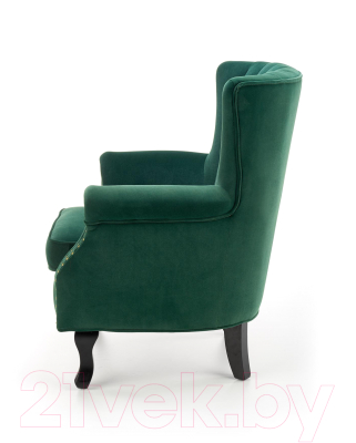 Кресло мягкое Halmar Titan (темно-зеленый/черный)