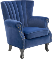 Кресло мягкое Halmar Titan (темно-синий/черный) - 