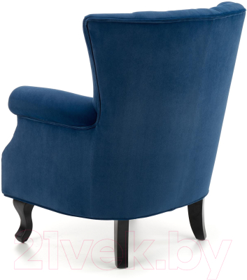 Кресло мягкое Halmar Titan (темно-синий/черный)
