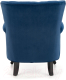 Миниатюра изображения товара Кресло мягкое Halmar Titan (темно-синий/черный)