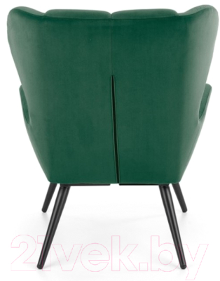 Кресло мягкое Halmar Tyrion (темно-зеленый/черный)