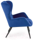 Миниатюра изображения товара Кресло мягкое Halmar Tyrion (темно-синий/черный)