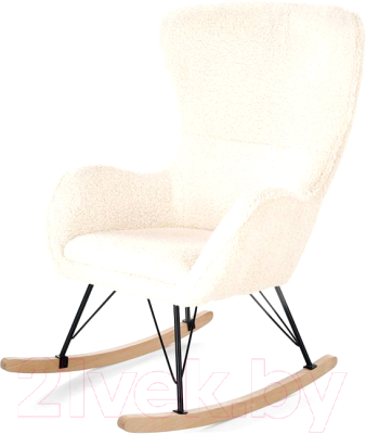 Кресло-качалка Halmar Liberto 2 (кремовый/натуральный/черный)