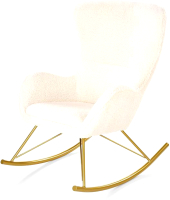 Кресло-качалка Halmar Liberto (кремовый/золото) - 