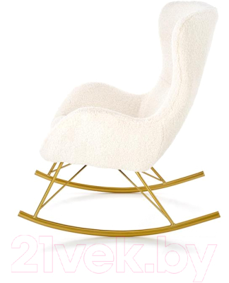 Кресло-качалка Halmar Liberto (кремовый/золото)