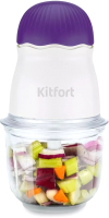Измельчитель-чоппер Kitfort KT-3064-1 (белый/фиолетовый) - 