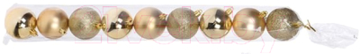 Набор шаров новогодних Koopman ACS100500 (9шт, золото)