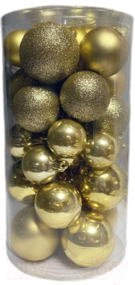 Набор шаров новогодних Koopman ACS104000 (30шт, золото)