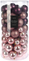 Набор шаров новогодних Koopman ACS104250 (100шт, пурпурный) - 