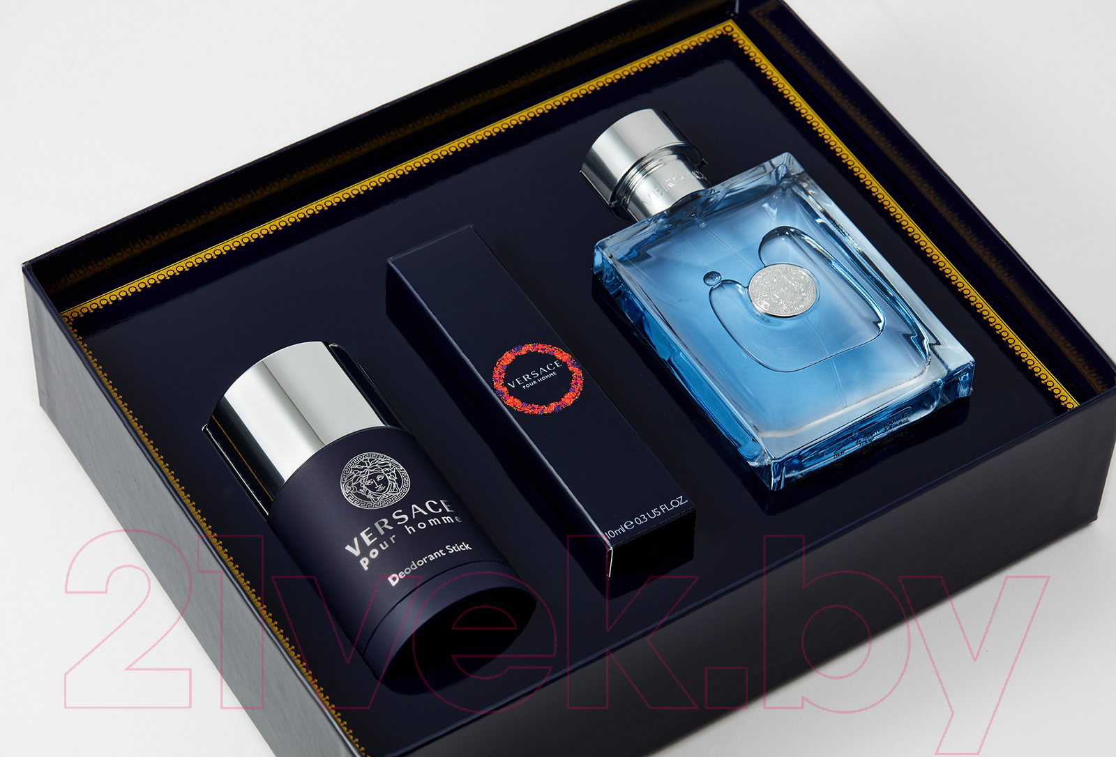 Парфюмерный набор Versace Pour Homme Туалетная вода+Дезодорант-стик+Туалетная вода