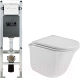 Унитаз подвесной с инсталляцией WeltWasser Amberg 350 ST + Telbach 004 GL-WT + Amberg RD-WT - 