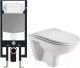 Унитаз подвесной с инсталляцией WeltWasser Amberg 497 + Baarbach 004 GL-WT + Amberg RD-WT - 