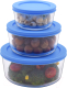 Миниатюра изображения товара Набор контейнеров Appetite SL3RB (голубой)