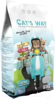 Наполнитель для туалета Cat's Way Marseille Soap / CTSWY-004-1 (5л/4кг)