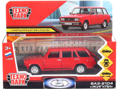 Автомобиль игрушечный Технопарк ВАЗ-2104 Жигули / 2104-12-RD