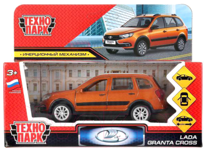 Автомобиль игрушечный Технопарк Lada Granta Cross / GRANTACRS-12-GD