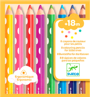 Набор цветных карандашей Djeco 09004 (8шт)