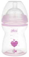 Бутылочка для кормления Chicco Natural Feeling / 00081323100000 (250мл, розовый) - 