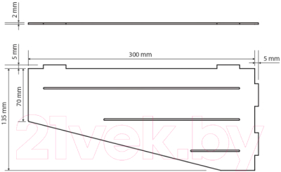 Полка для ванной Bemeta Cytro 101302400