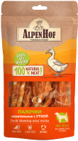 

Лакомство для собак AlpenHof, Жевательные палочки с уткой для мелких собак и щенков / A516