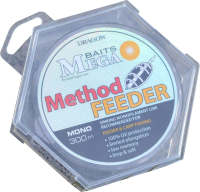 

Леска монофильная Dragon, MegaBaits Method Feeder 300м 0.22мм / 30-24