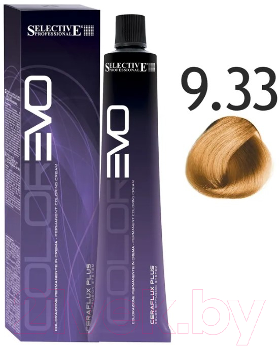 Крем-краска для волос Selective Professional Colorevo 9.33 / 84933 (100мл, очень светлый блонд золотистый интенсив)