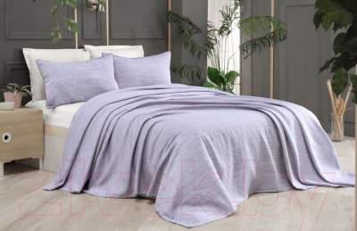 Набор текстиля для спальни Sarev Echo летнее с наволочкой 1.5 / Y 828 ECHO (V-10)lila