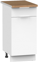Шкаф-стол кухонный Интермебель Микс Топ ШСР 850-19-400 (белый премиум/дуб крафт золотой) - 