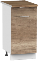 Шкаф-стол кухонный Интермебель Микс Топ ШСР 850-19-400 (дуб каньон/дуб фигурный светлый) - 