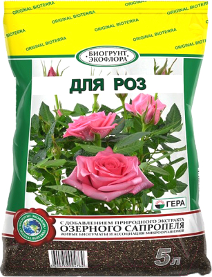 Грунт для растений Гера БиоГрунт для роз (5л)