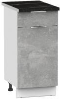 Шкаф-стол кухонный Интермебель Микс Топ ШСР 850-19-400 (бетон/тунис) - 