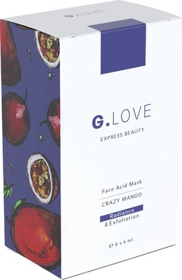 Набор масок для лица G.Love Face Acid Mask Crazy Mango (8x6мл) - 