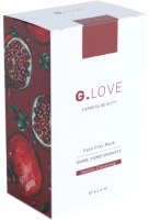Набор масок для лица G.Love Face Clay Mask Shine Pomegranate  (8x6мл) - 