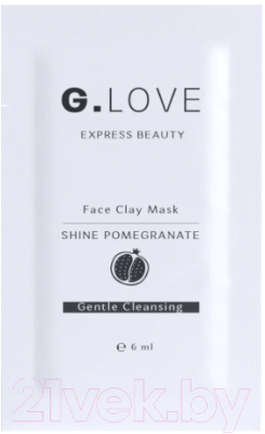 Набор масок для лица G.Love Face Clay Mask Shine Pomegranate  (8x6мл)
