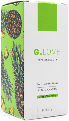 Набор масок для лица G.Love Face Powder Mask Vita C Ananas  (10x1г)