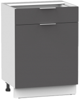 Шкаф-стол кухонный Интермебель Микс Топ ШСР 850-19-600 без столешницы (графит серый) - 