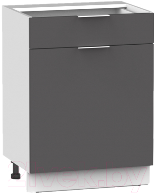 Шкаф-стол кухонный Интермебель Микс Топ ШСР 850-19-600 без столешницы (графит серый)