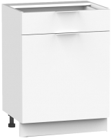 Шкаф-стол кухонный Интермебель Микс Топ ШСР 850-19-600 без столешницы (белый премиум) - 