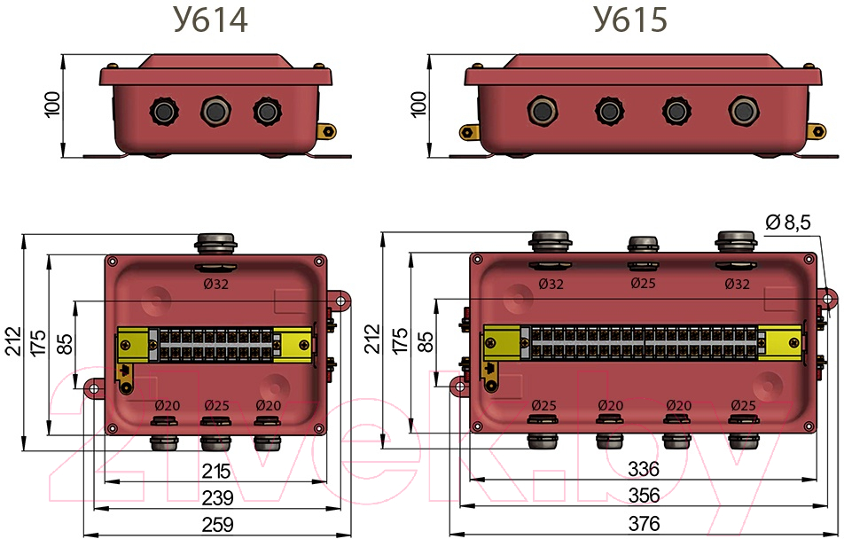 Клеммная колодка ЗЭТА У614А / zeta30322