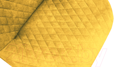 Стул ТриЯ Оливер К4 (черный муар/микровелюр Wellmart Yellow)