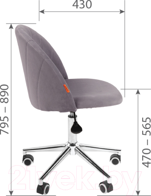 Кресло офисное Chairman Home 117 (Т-53 светло-серый)
