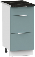 Шкаф-стол кухонный Интермебель Микс Топ ШСР 850-23-300 (сумеречный голубой/тунис) - 